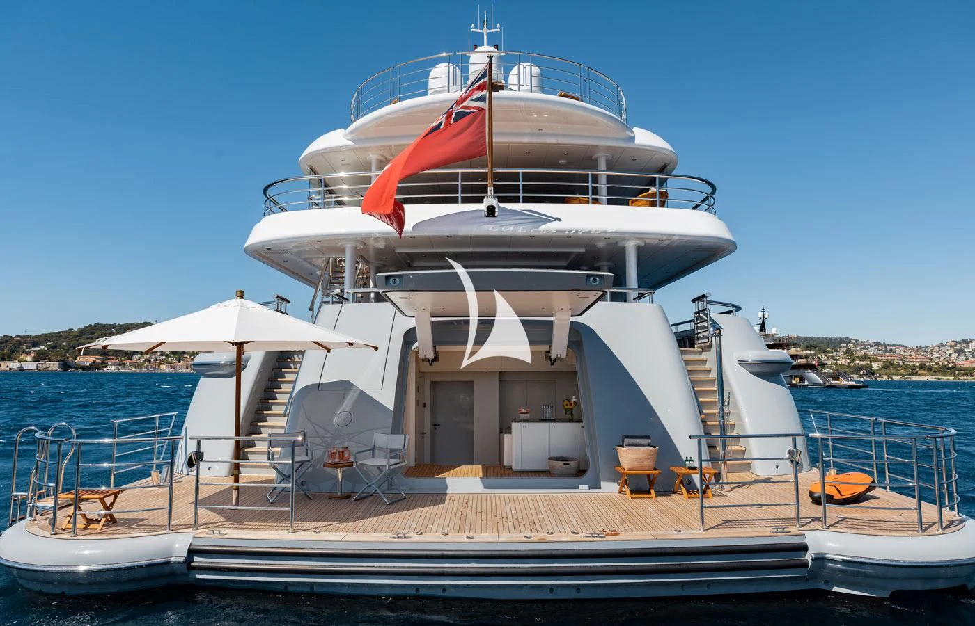 a boat docked at a pier aboard VENTUM MARIS Yacht for Charter