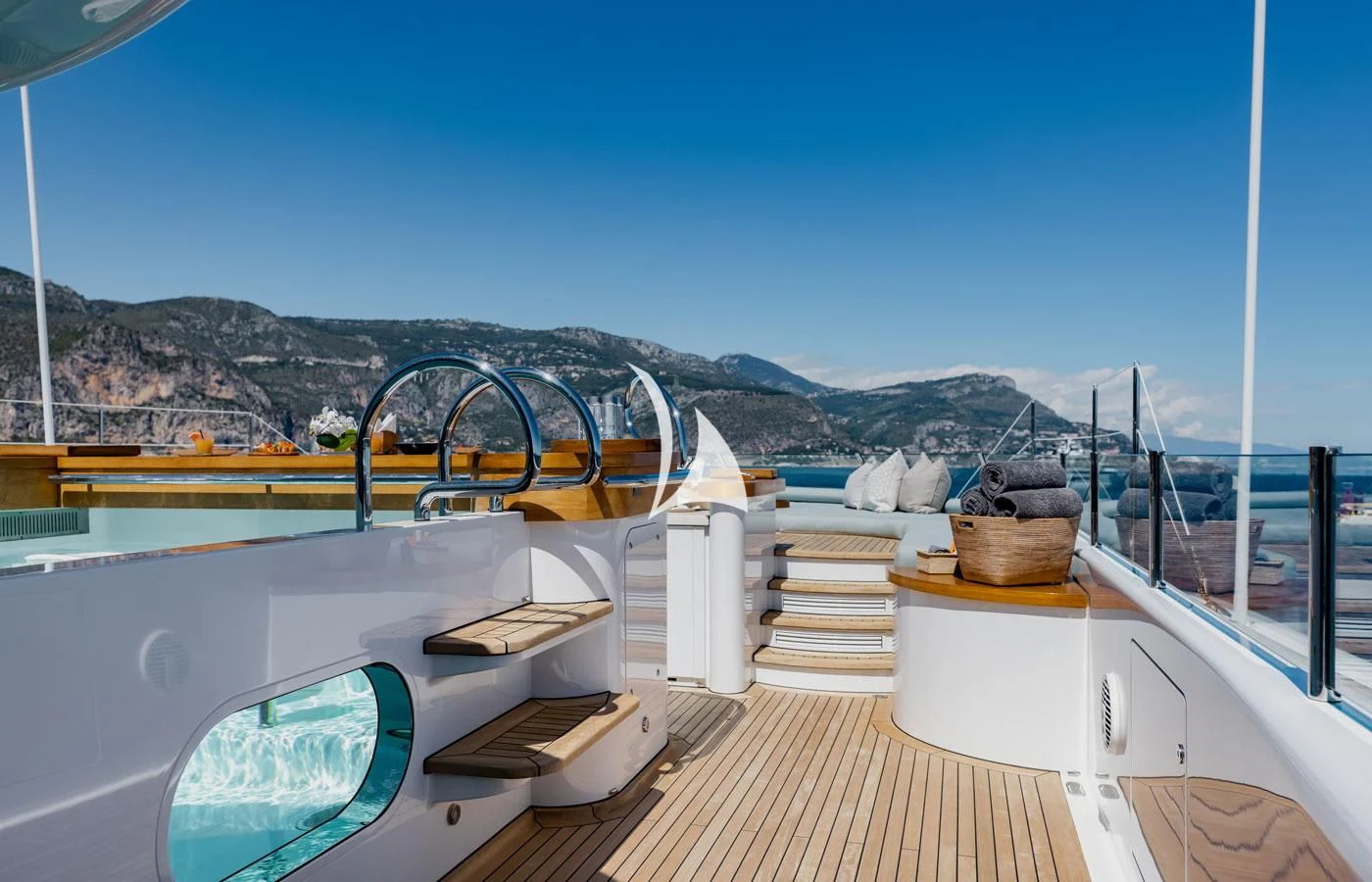 a boat on the water aboard VENTUM MARIS Yacht for Charter