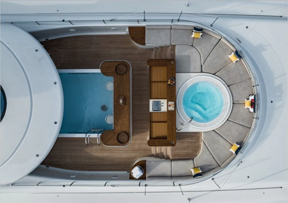a large metal object with holes in it aboard VENTUM MARIS Yacht for Charter