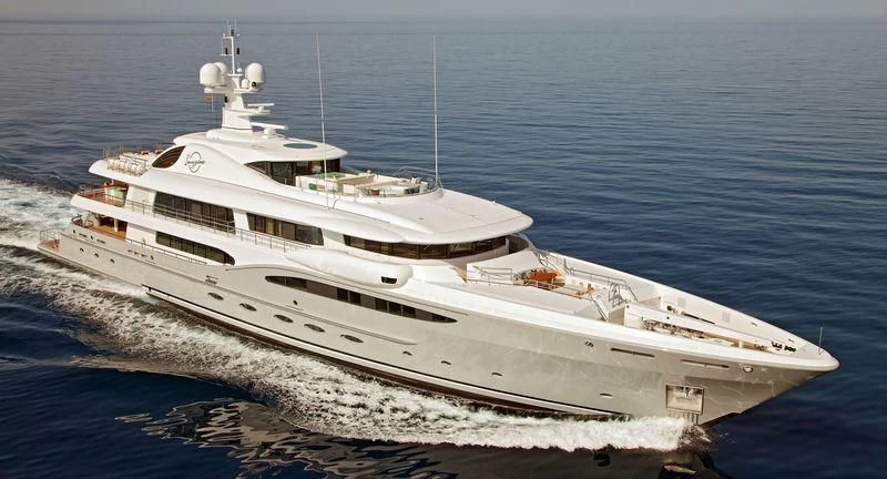 a large white ship aboard VENTUM MARIS Yacht for Charter