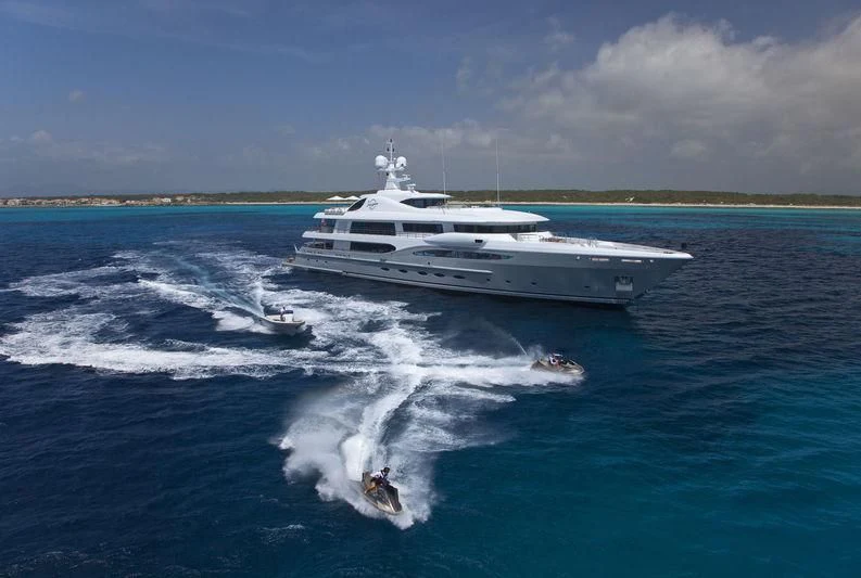 a boat on the water aboard VENTUM MARIS Yacht for Charter