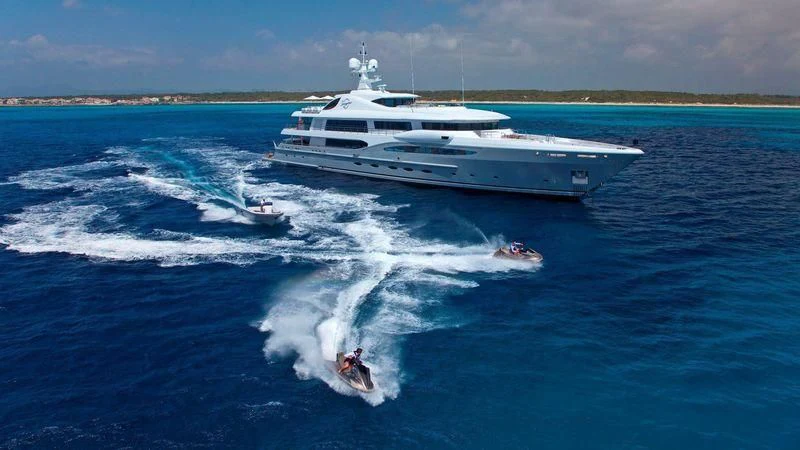 a boat on the water aboard VENTUM MARIS Yacht for Charter