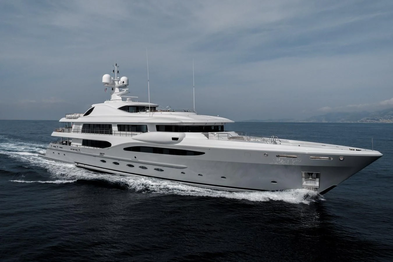 a white yacht on the water aboard VENTUM MARIS Yacht for Charter