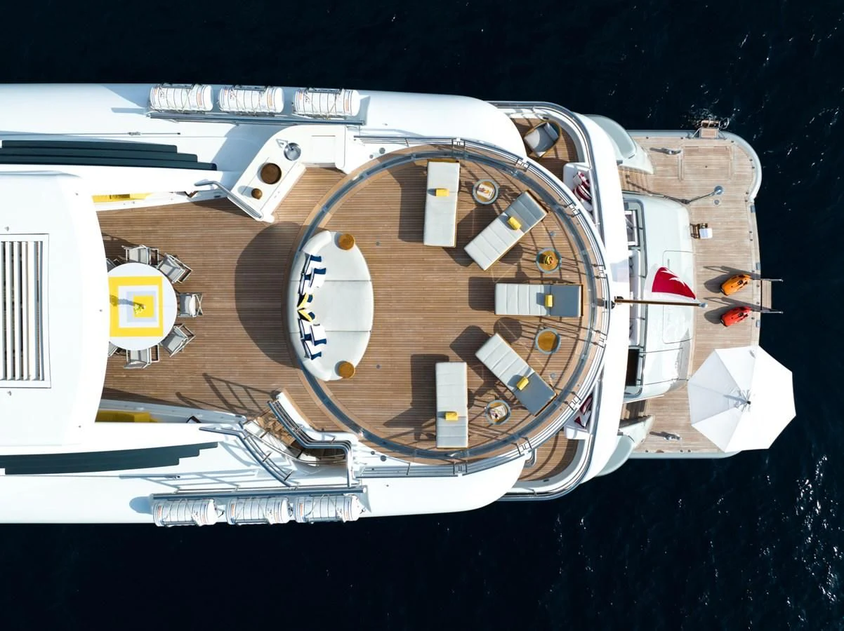 a model of a space ship aboard VENTUM MARIS Yacht for Charter