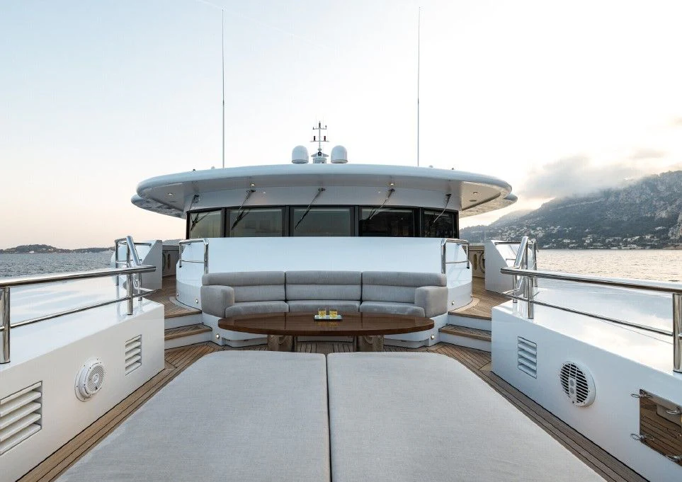 a boat on a boat aboard VENTUM MARIS Yacht for Charter