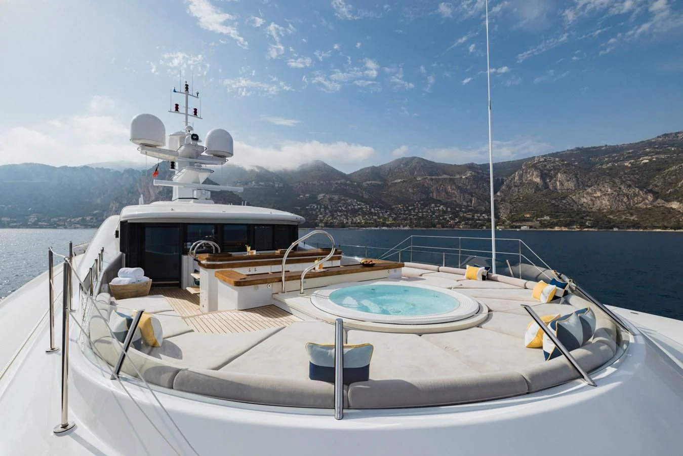 a boat on the water aboard VENTUM MARIS Yacht for Charter
