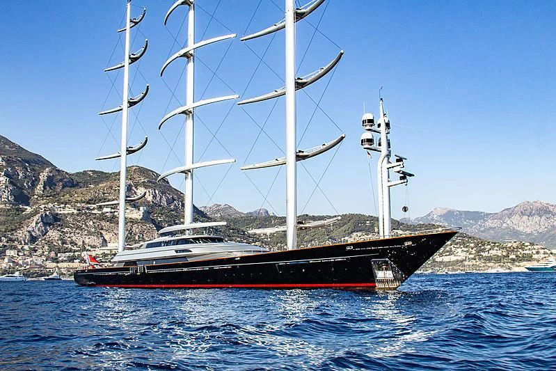 a boat on the water aboard MALTESE FALCON Yacht for Sale