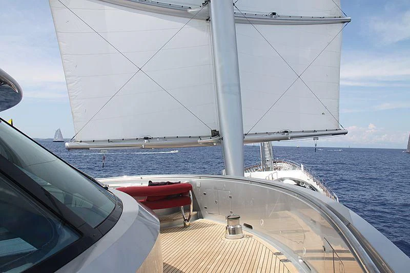 a boat on the water aboard MALTESE FALCON Yacht for Sale