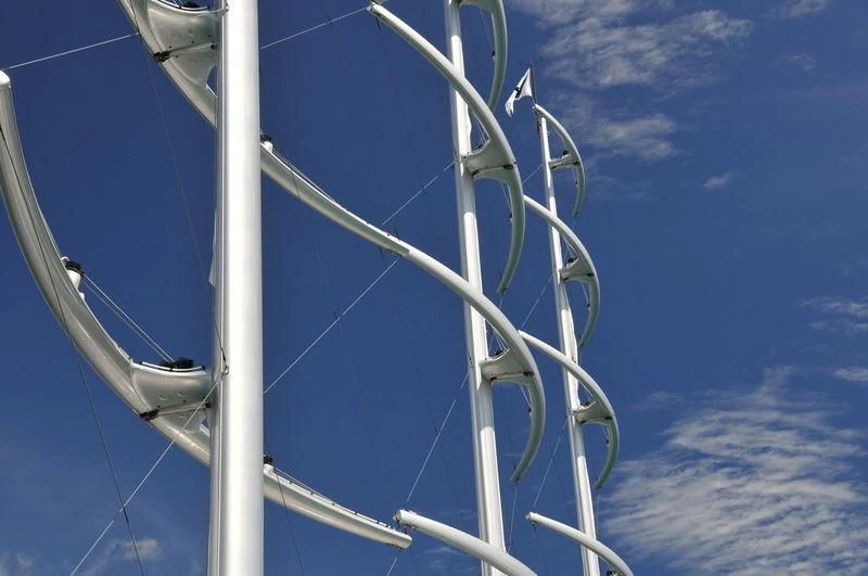 a close-up of a cable car aboard MALTESE FALCON Yacht for Sale