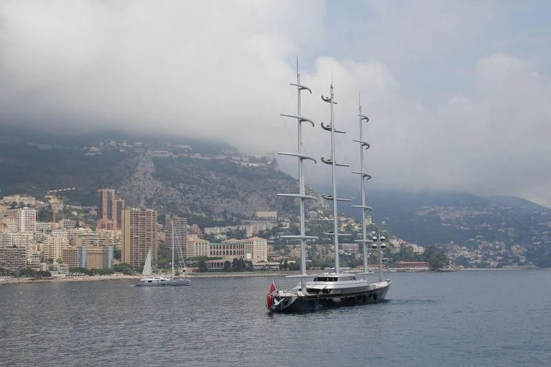 a sailboat in the water aboard MALTESE FALCON Yacht for Sale