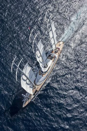 a space shuttle in the air aboard MALTESE FALCON Yacht for Sale