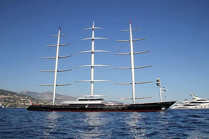 a boat on the water aboard MALTESE FALCON Yacht for Sale