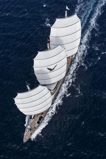 a boat on the water aboard MALTESE FALCON Yacht for Sale