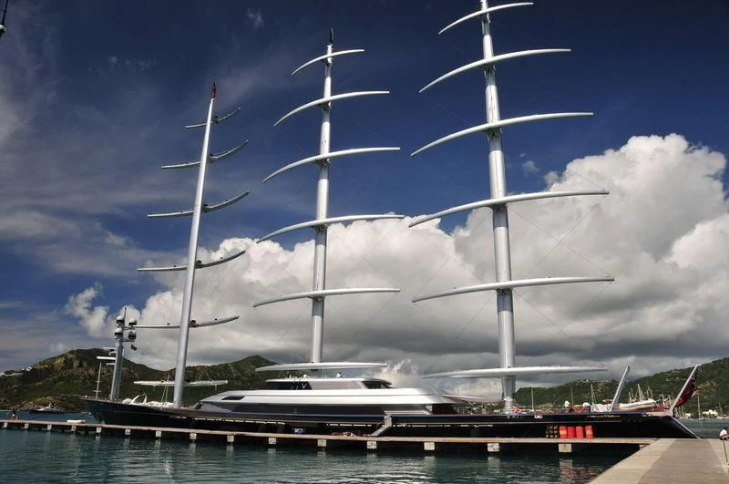 a boat on the water aboard MALTESE FALCON Yacht for Sale
