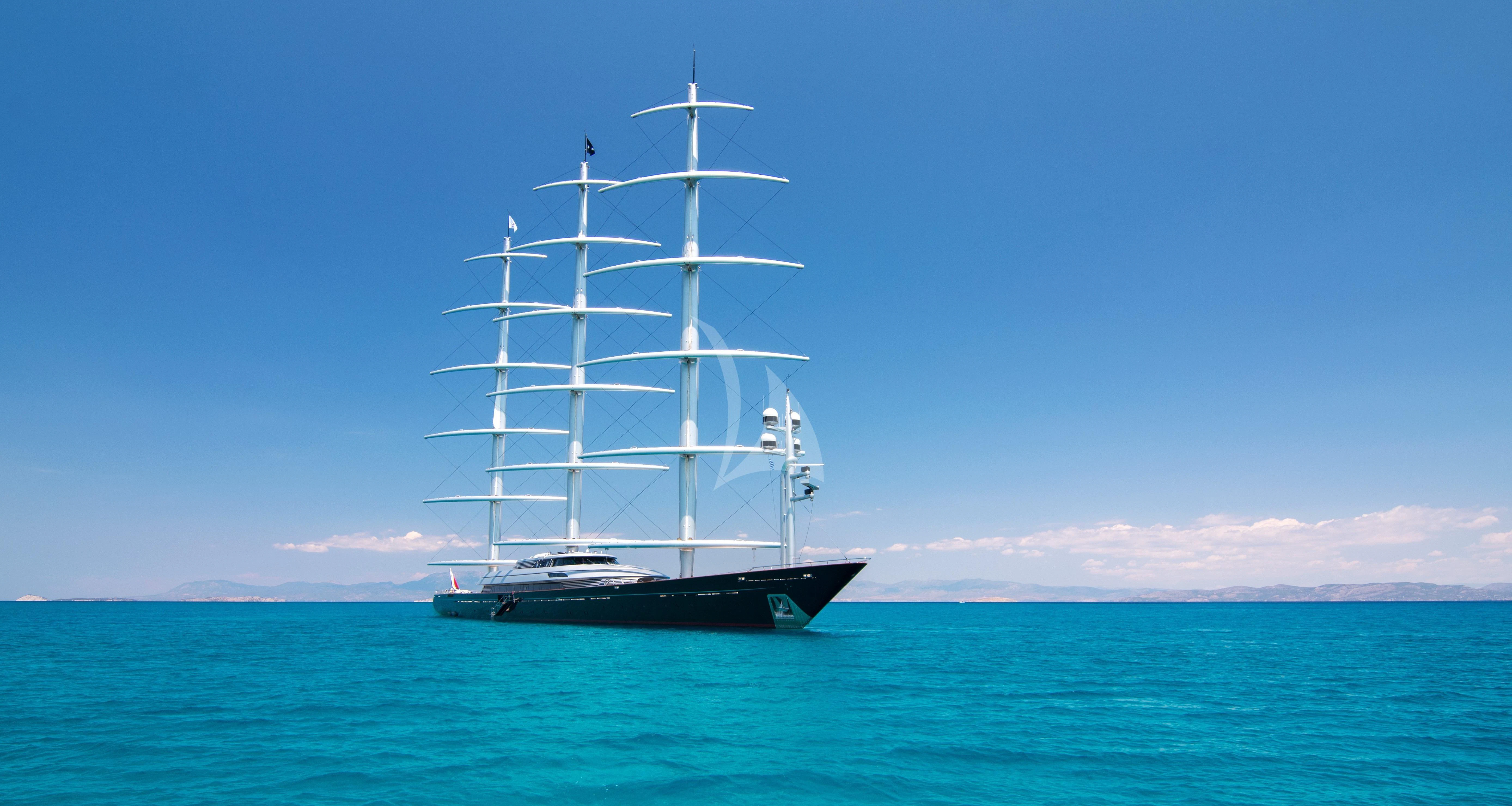 a boat in the water aboard MALTESE FALCON Yacht for Sale