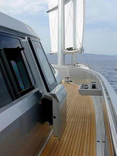 a boat on the water aboard MALTESE FALCON Yacht for Sale