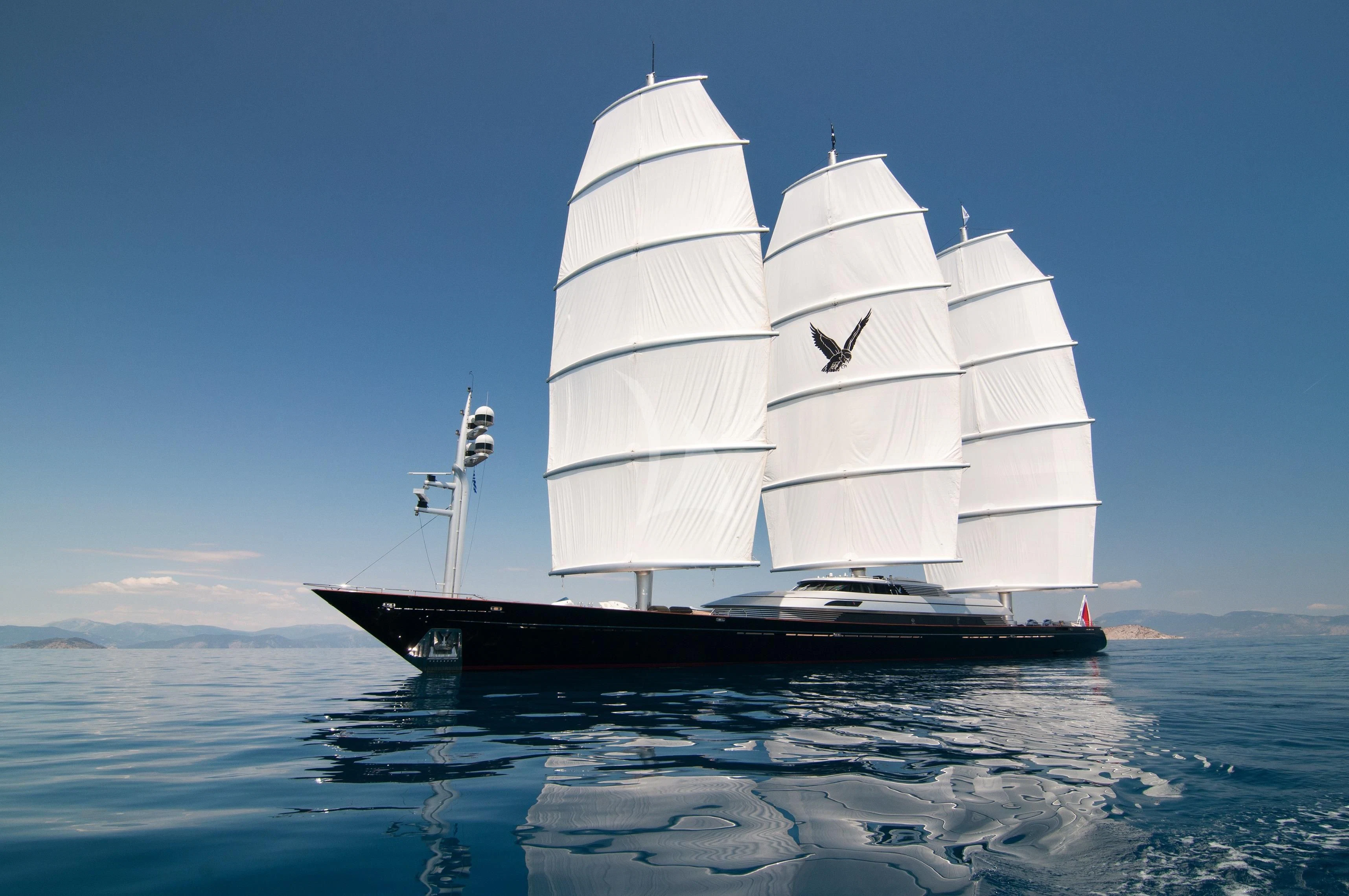 a sailboat on the water aboard MALTESE FALCON Yacht for Sale