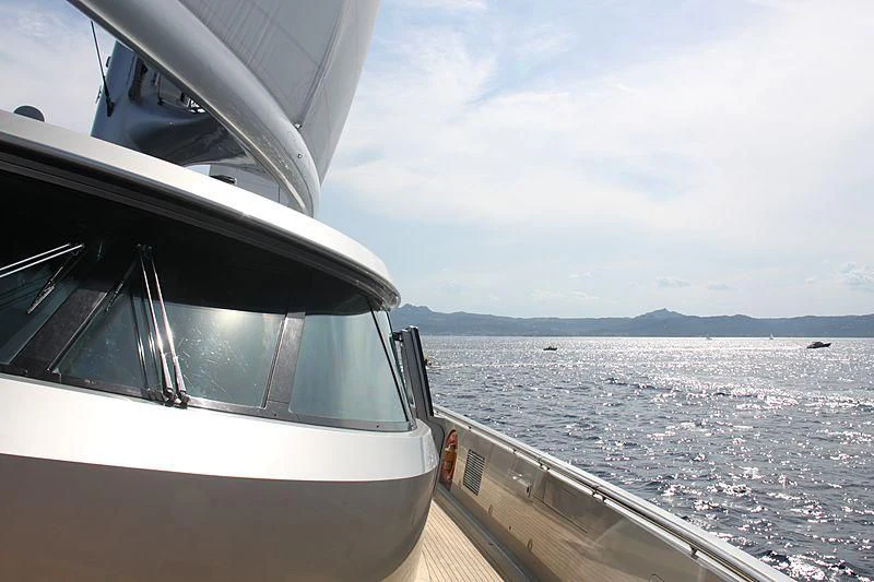 a boat on the water aboard MALTESE FALCON Yacht for Sale