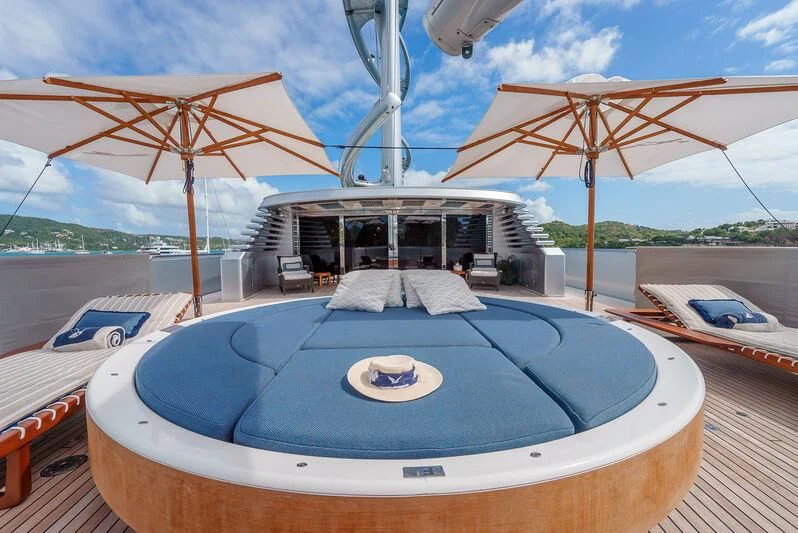 a boat on the water aboard MALTESE FALCON Yacht for Sale