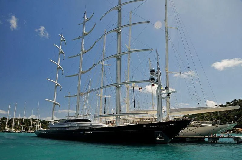 a boat on the water aboard MALTESE FALCON Yacht for Sale