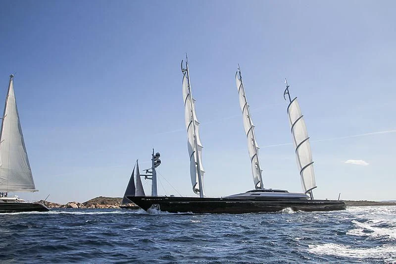 a sailboat on the water aboard MALTESE FALCON Yacht for Sale