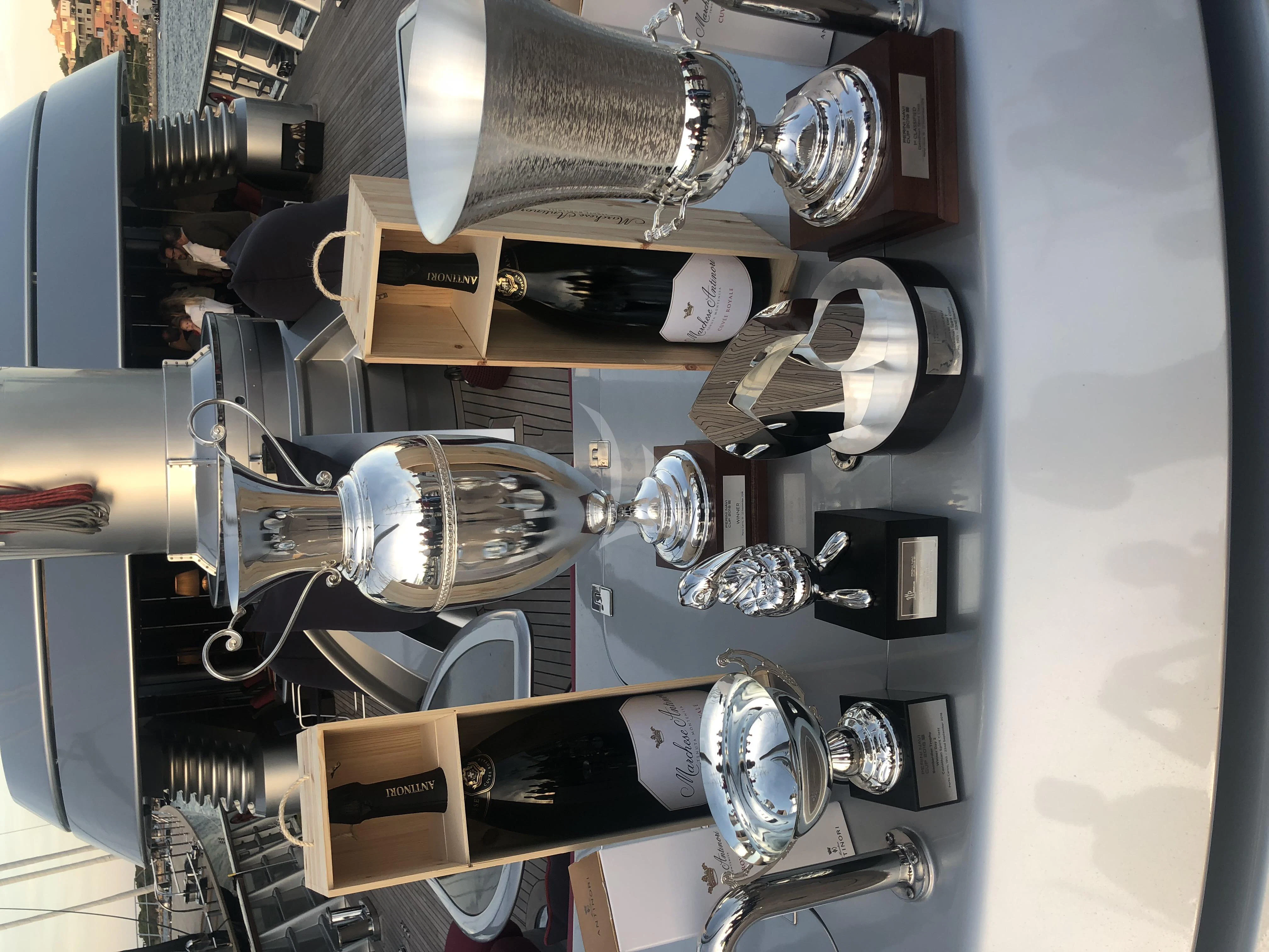 a close-up of a motorcycle aboard MALTESE FALCON Yacht for Sale