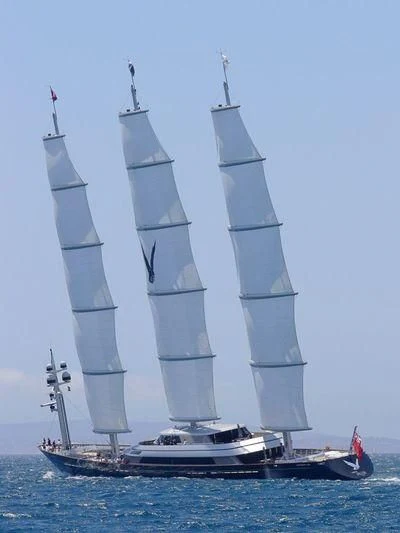a group of sailboats on the water aboard MALTESE FALCON Yacht for Sale