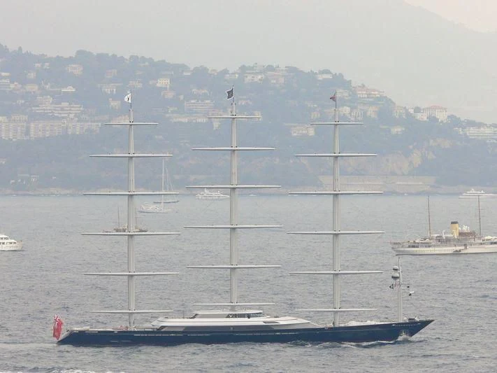 a group of white sailboats on the water aboard MALTESE FALCON Yacht for Sale