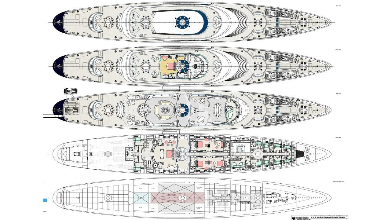 diagram aboard MALTESE FALCON Yacht for Sale