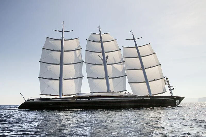 a boat on the water aboard MALTESE FALCON Yacht for Sale