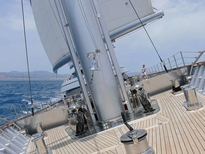 a boat on the water aboard MALTESE FALCON Yacht for Sale