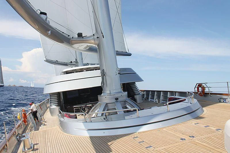 a boat on the water aboard MALTESE FALCON Yacht for Sale