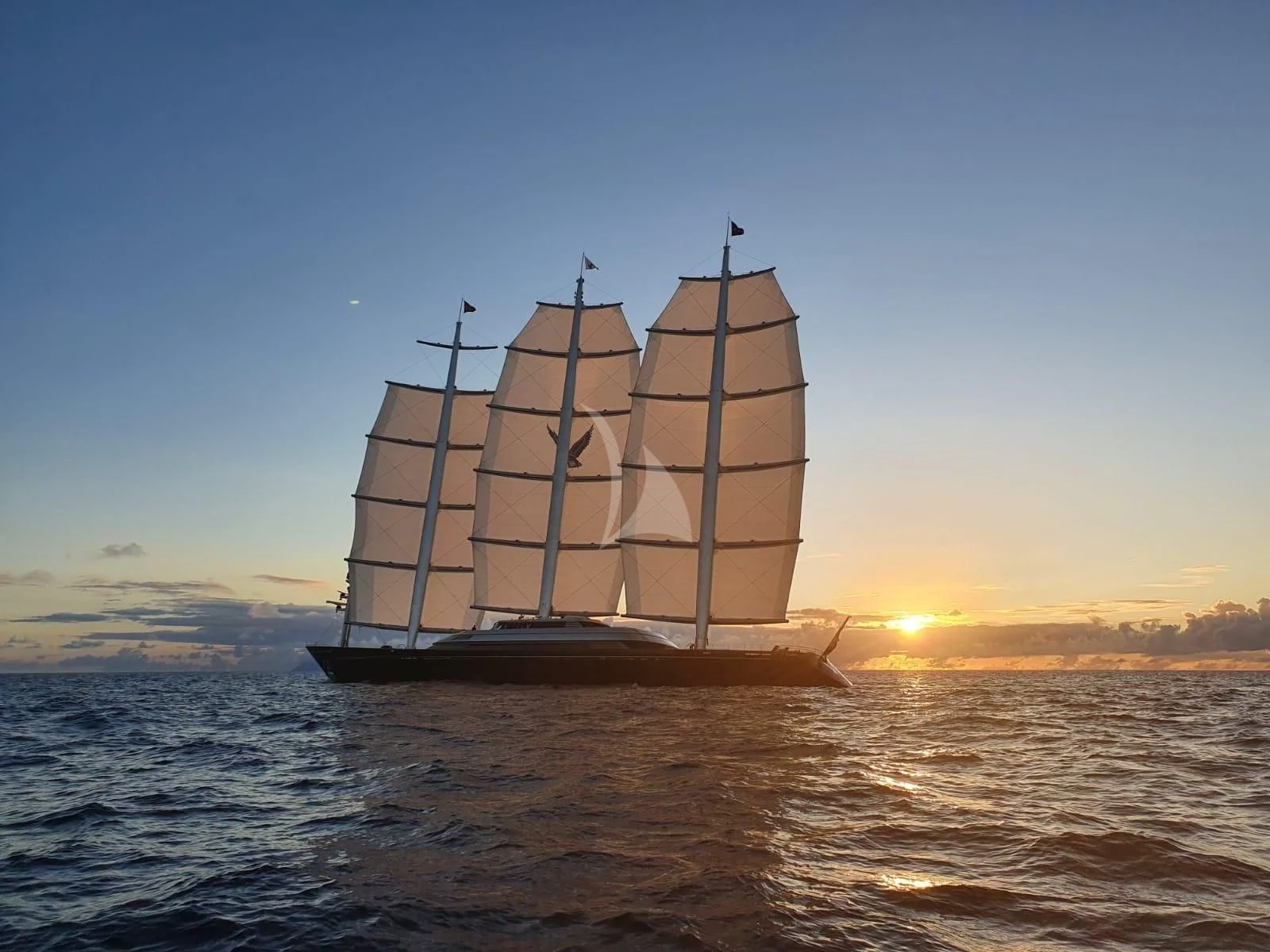 a sailboat on the water aboard MALTESE FALCON Yacht for Sale
