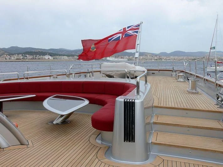 a boat on the water aboard MALTESE FALCON Yacht for Sale