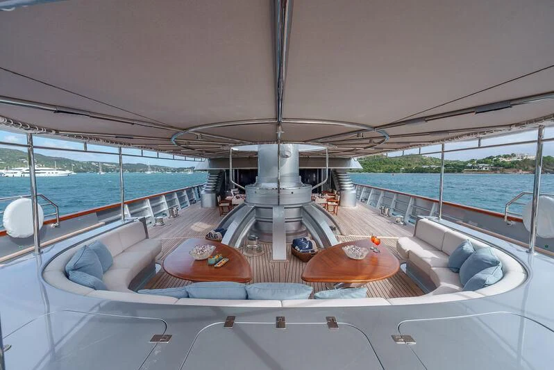 a boat on the water aboard MALTESE FALCON Yacht for Sale