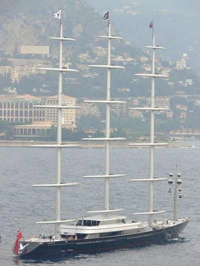 a boat on the water aboard MALTESE FALCON Yacht for Sale