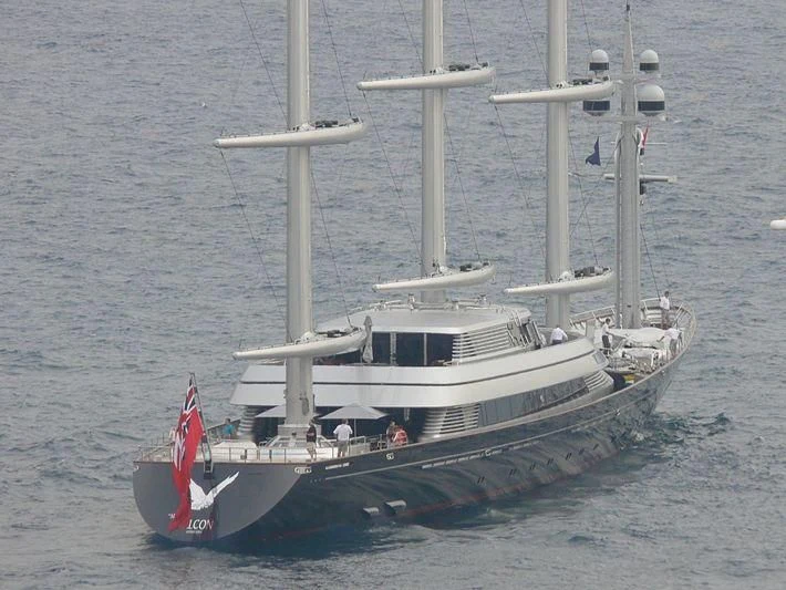 a boat on the water aboard MALTESE FALCON Yacht for Sale