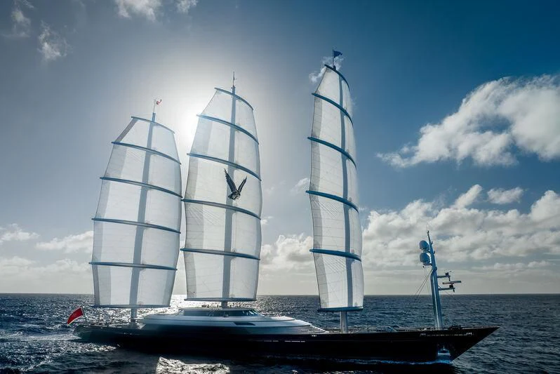a sailboat on the water aboard MALTESE FALCON Yacht for Sale