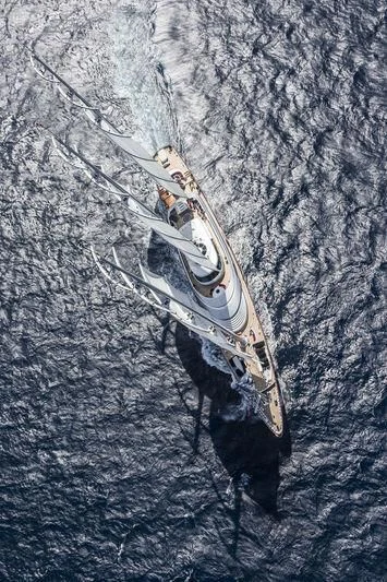 a person on a ski lift aboard MALTESE FALCON Yacht for Sale