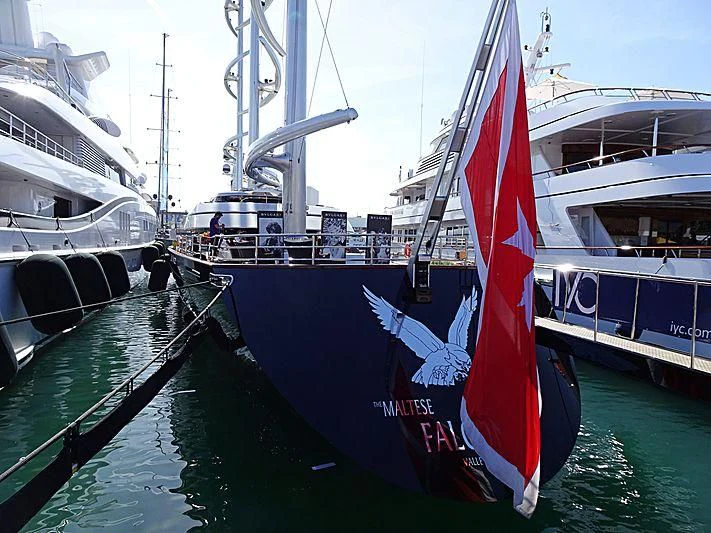a sailboat on the water aboard MALTESE FALCON Yacht for Sale