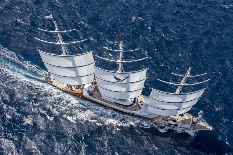 a couple of boats in the water aboard MALTESE FALCON Yacht for Sale