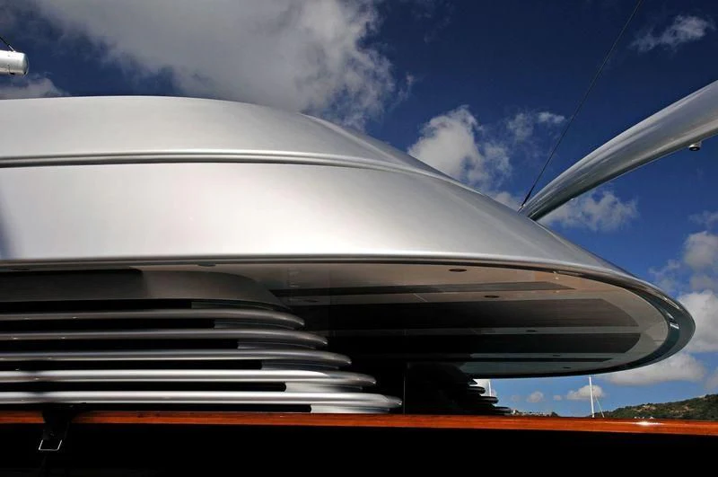 the side of a car aboard MALTESE FALCON Yacht for Sale