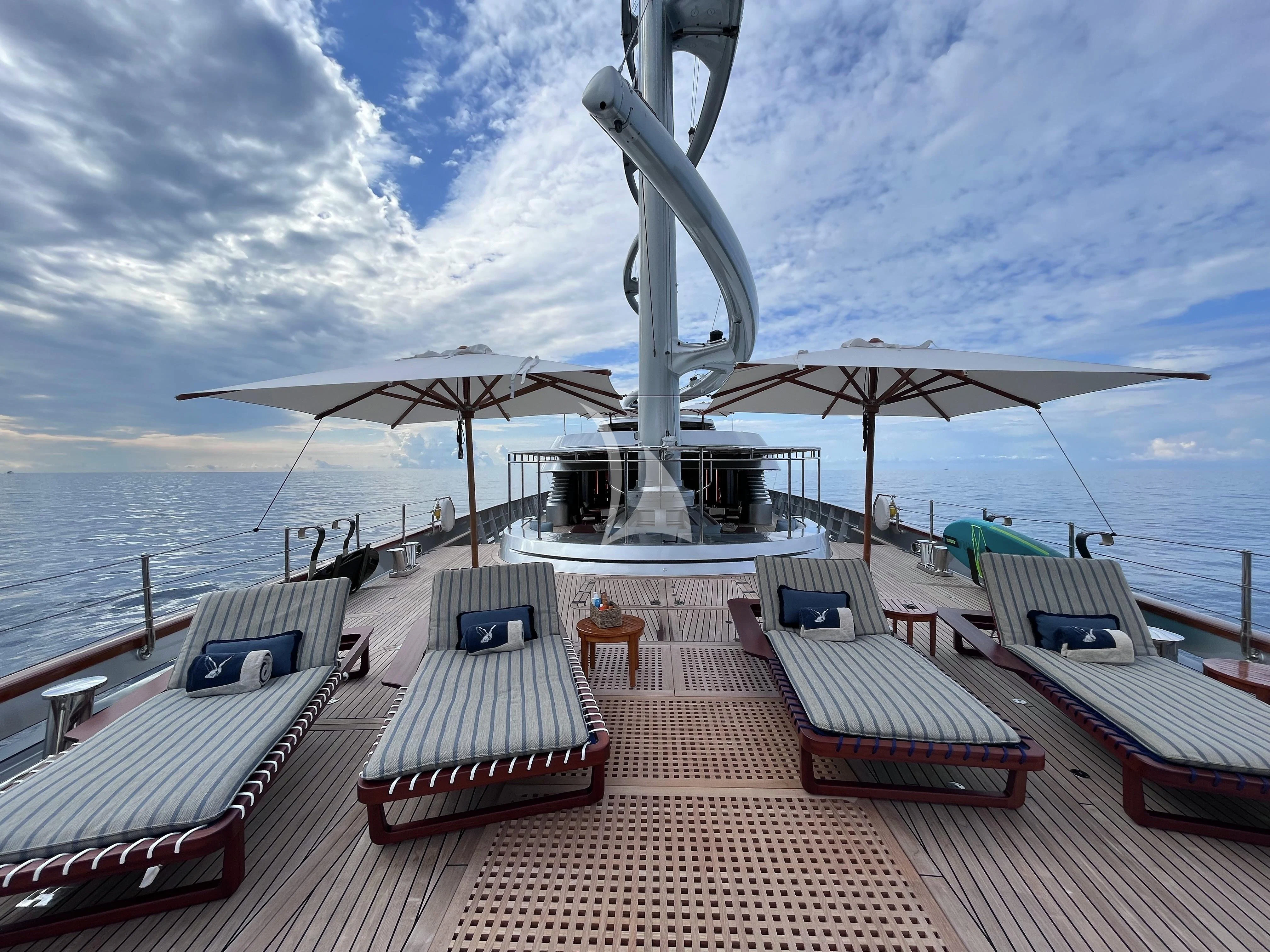 a boat on a body of water aboard MALTESE FALCON Yacht for Sale