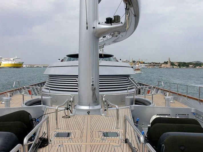 a boat on the water aboard MALTESE FALCON Yacht for Sale