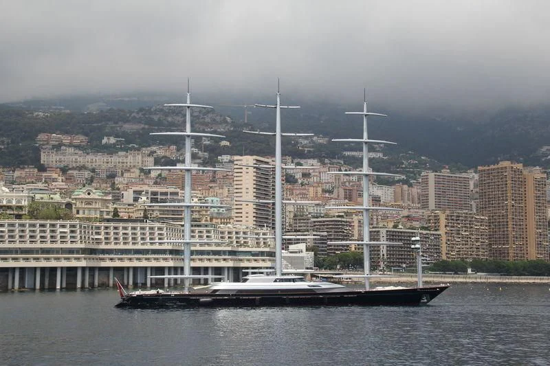 a large ship in the water aboard MALTESE FALCON Yacht for Sale