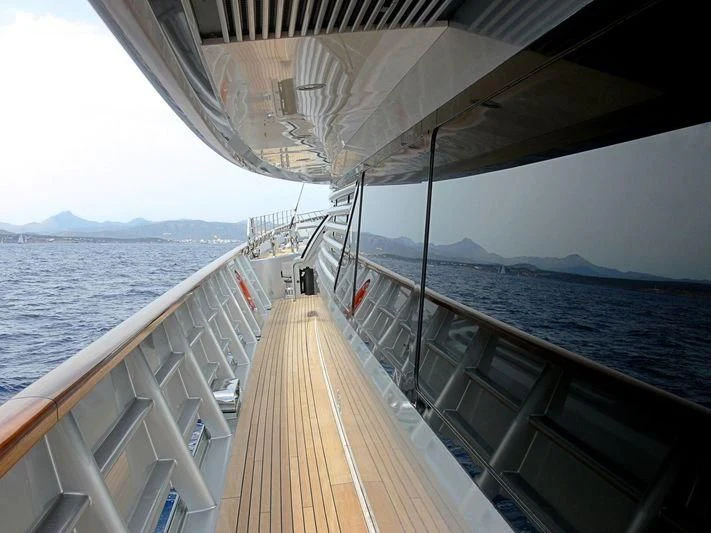 a deck of a boat aboard MALTESE FALCON Yacht for Sale