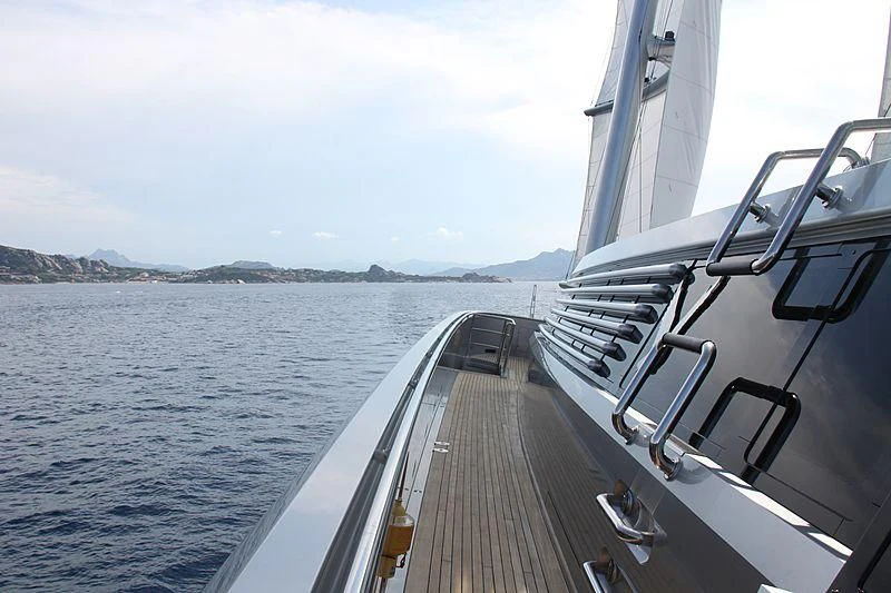 a boat on the water aboard MALTESE FALCON Yacht for Sale