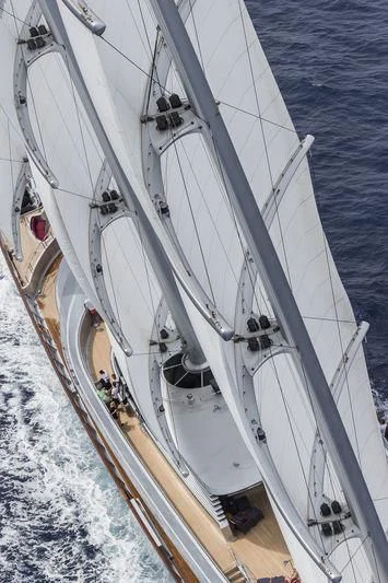 a boat with people on it aboard MALTESE FALCON Yacht for Sale