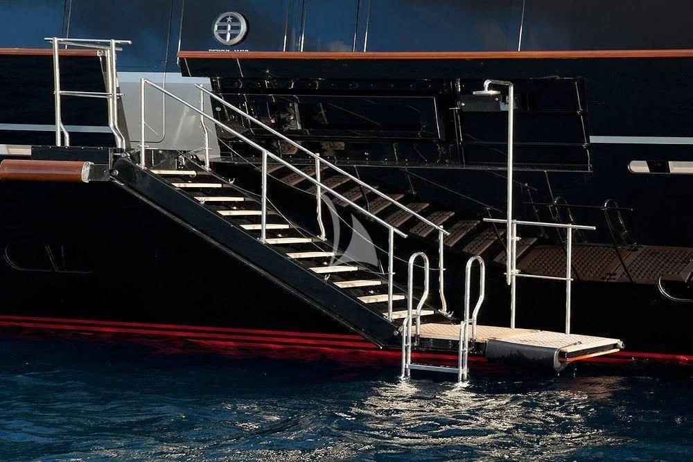 a large ship in the water aboard MALTESE FALCON Yacht for Sale