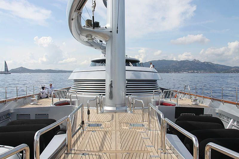 a boat on the water aboard MALTESE FALCON Yacht for Sale